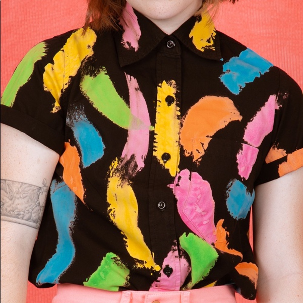Big Bud Press Paint Stroke Button Up Shirt